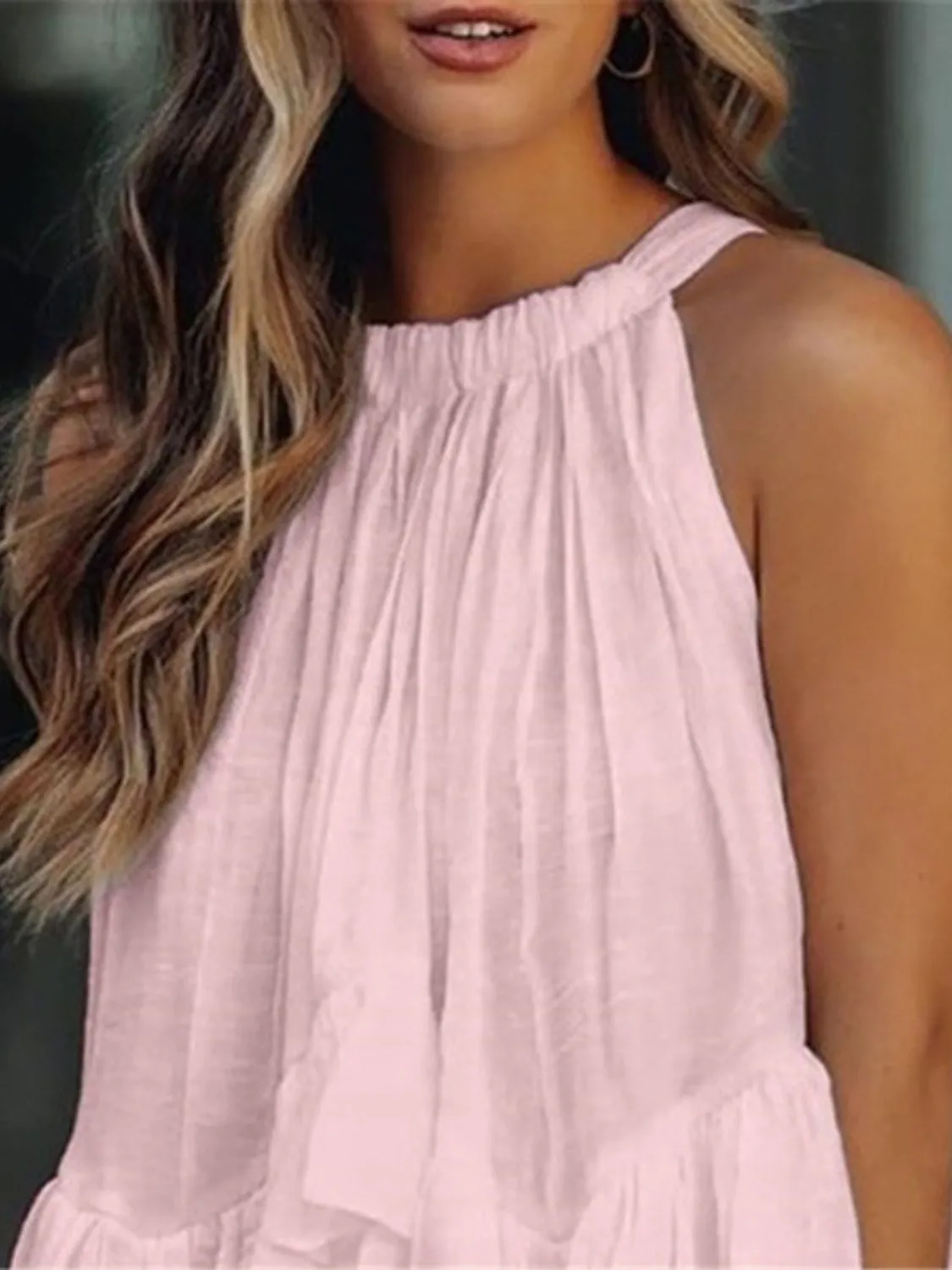 🌸 Full-Size Ruched Round Neck Tank 🌸