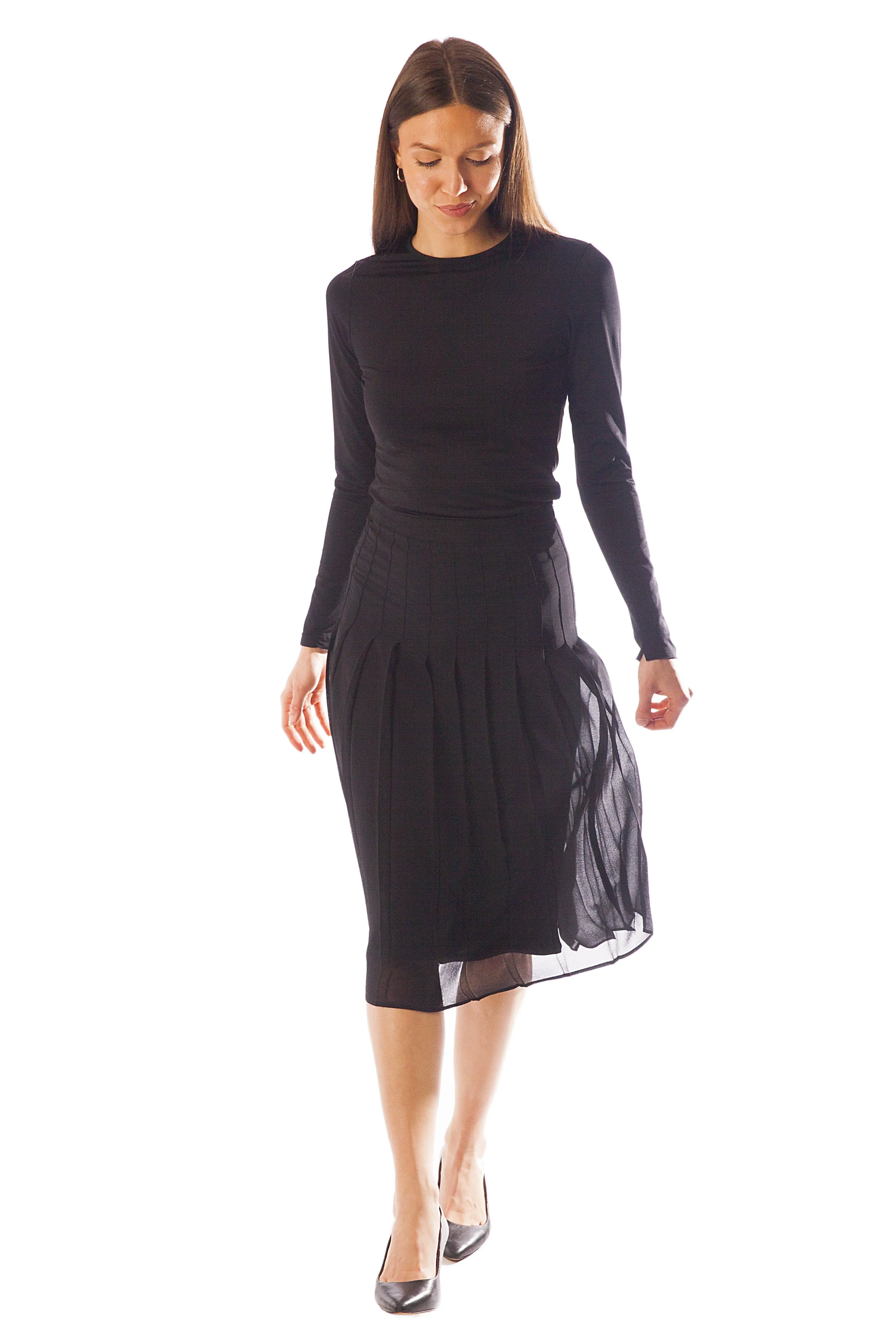 26" Chiffon Pleated Skirt
