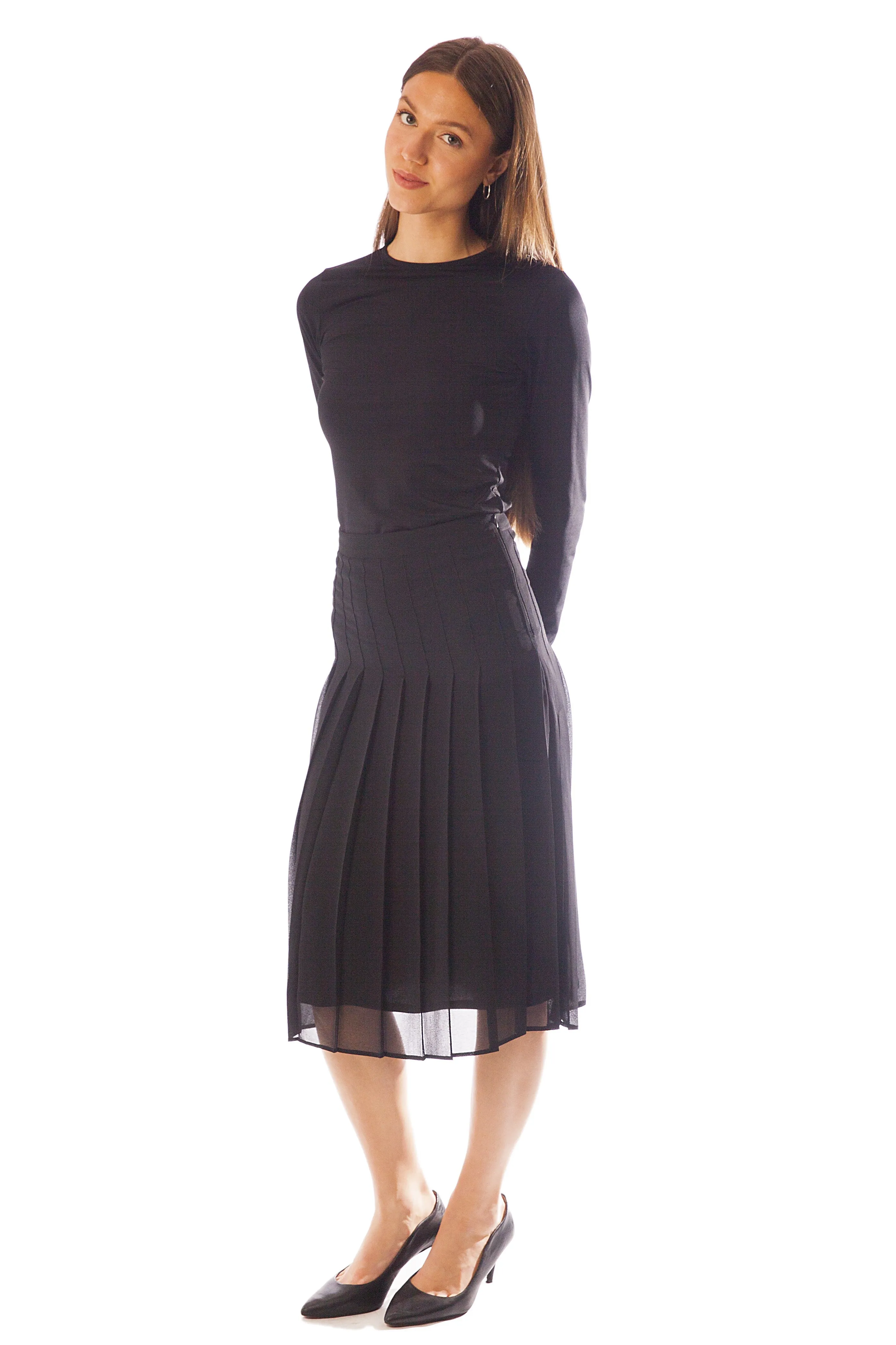 26" Chiffon Pleated Skirt