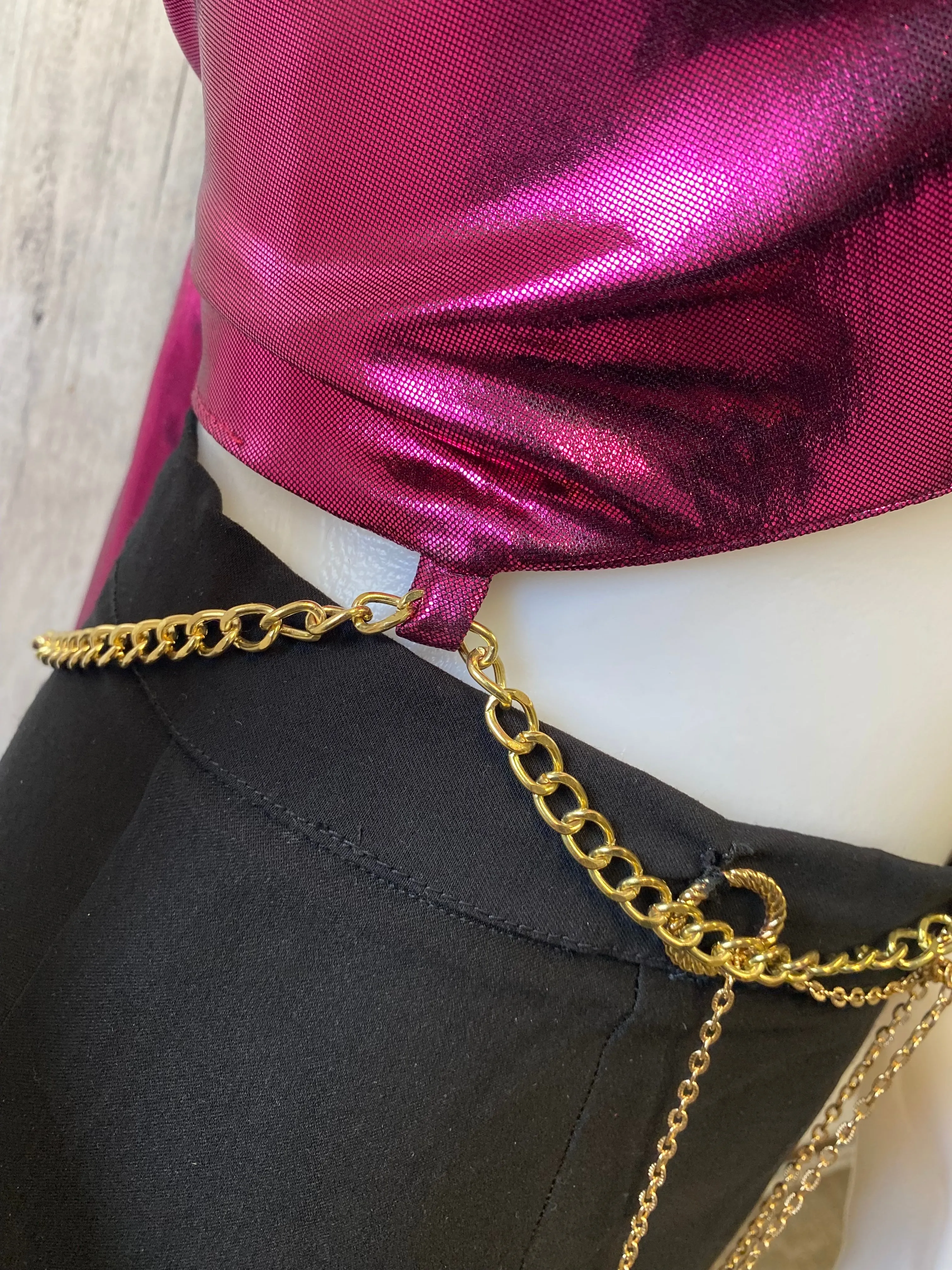 “Ava” disco crop top