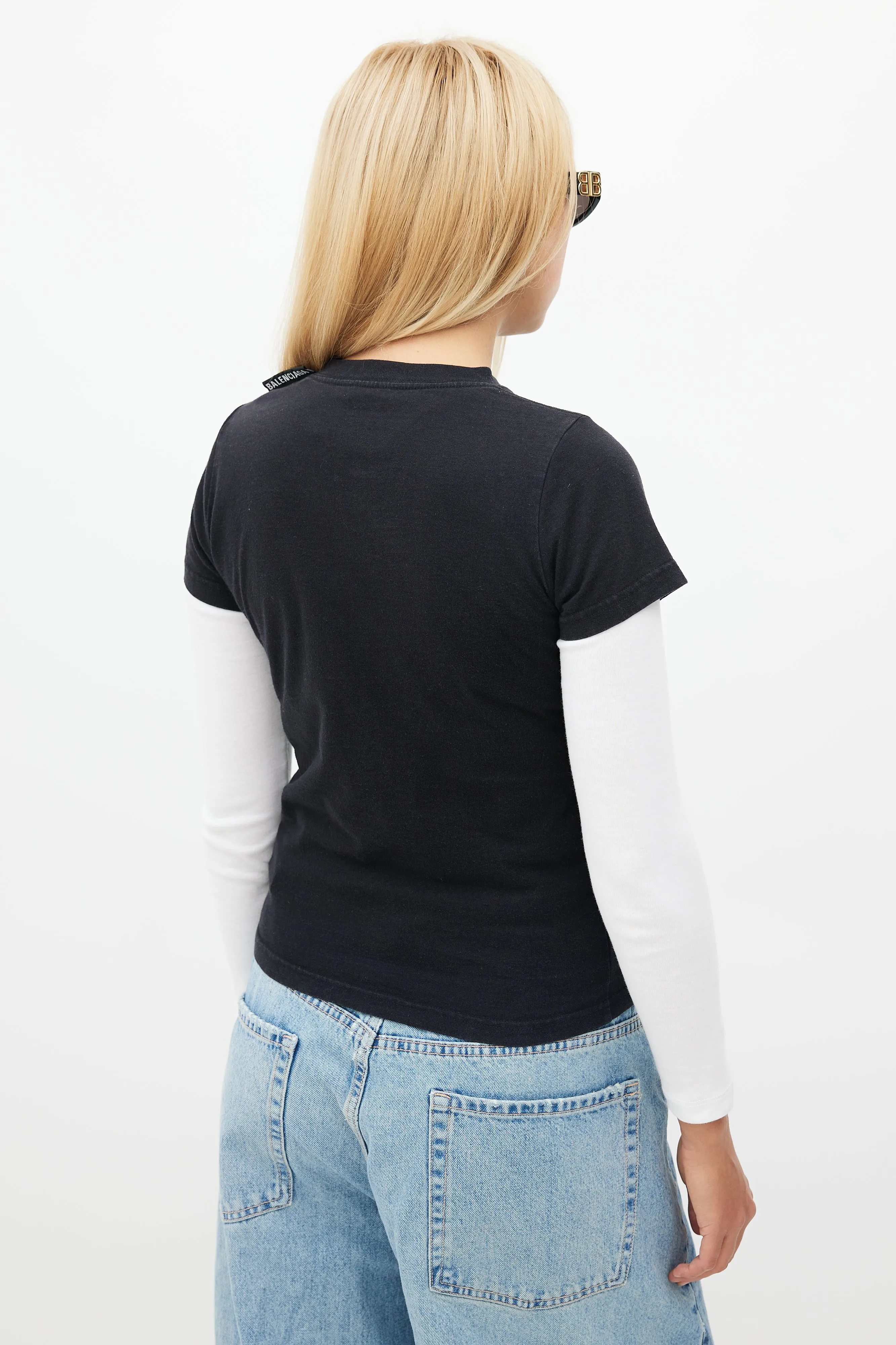 Black Logo Fitted T-Shirt