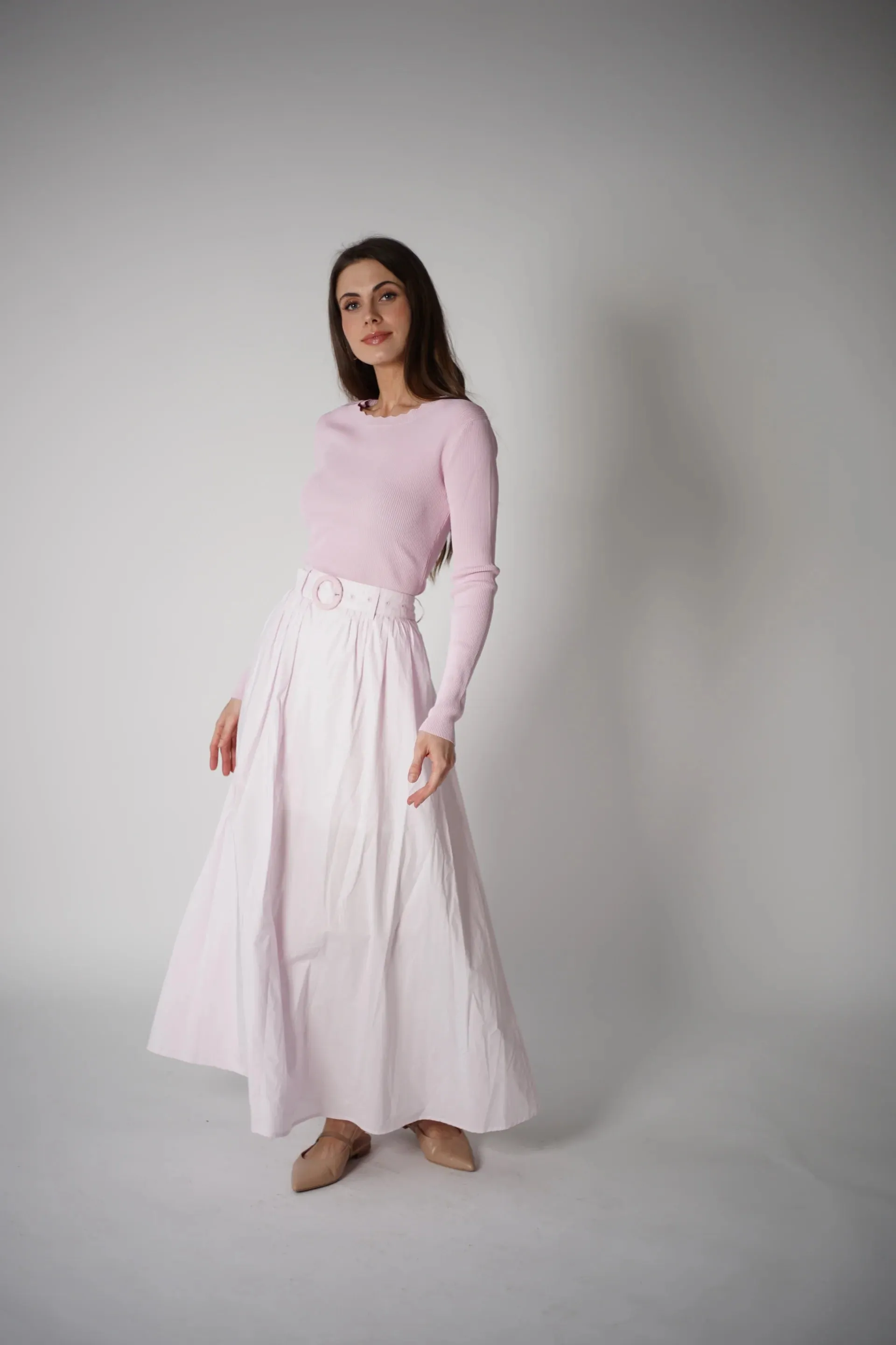 Blush Flare Skirt