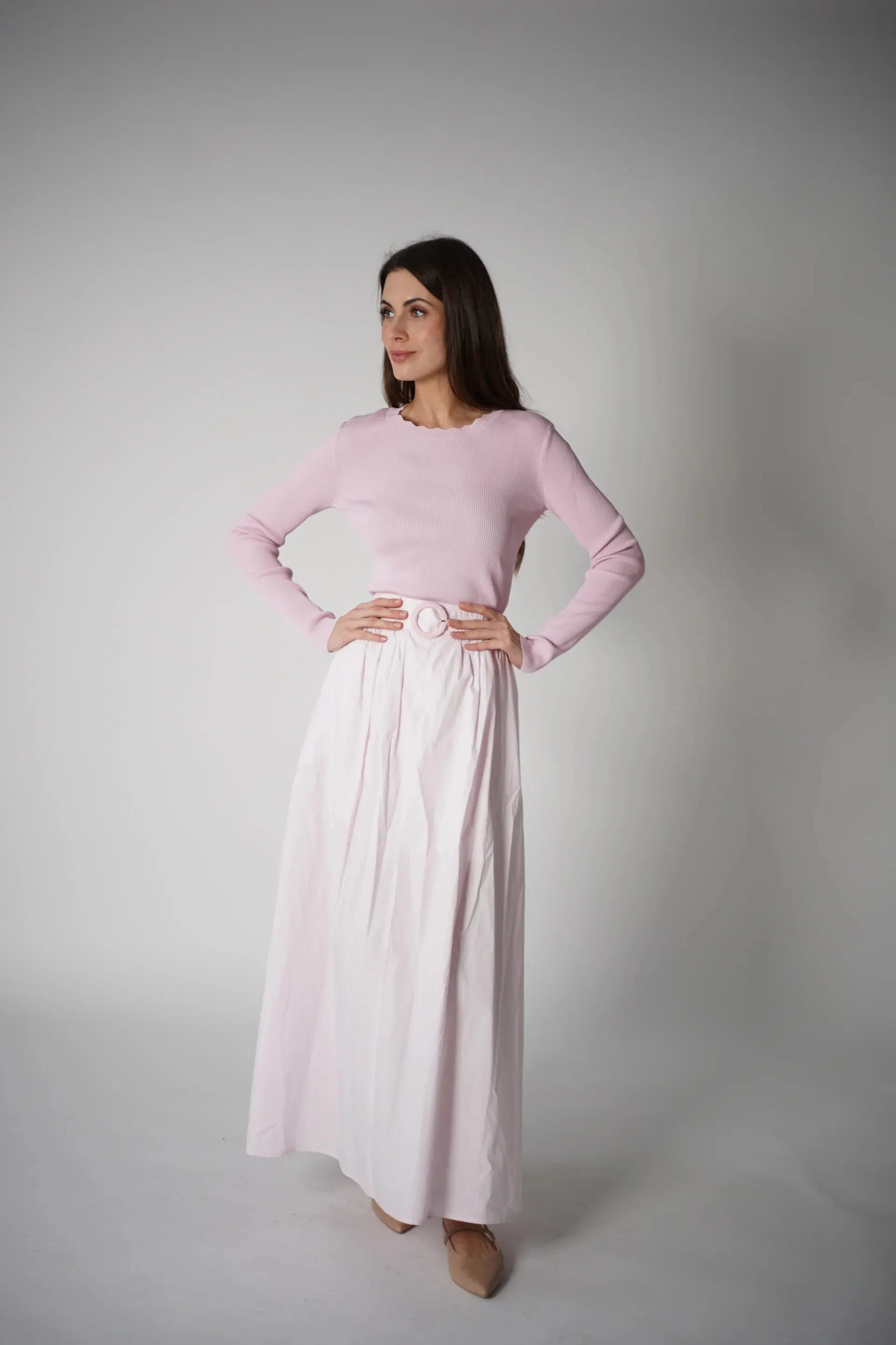 Blush Flare Skirt