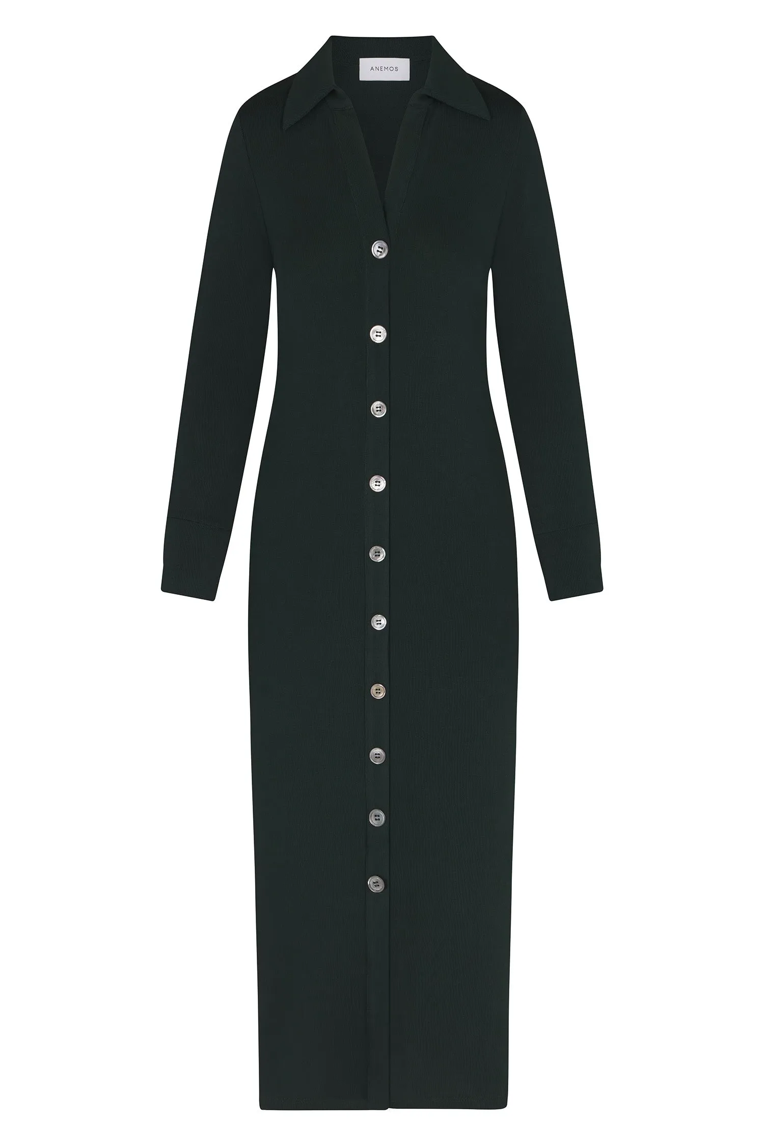 Cardigan Midi Dress in Stretch Modal Jersey Knit