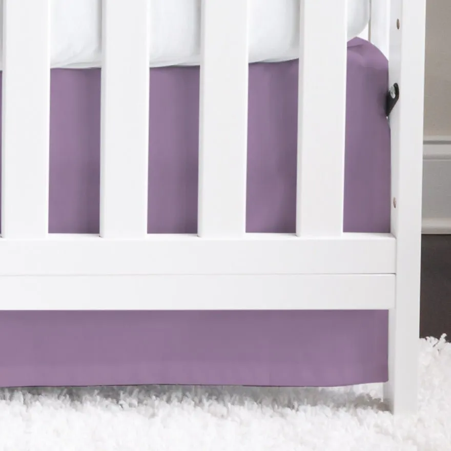 Floral Moon Solid Crib Skirt