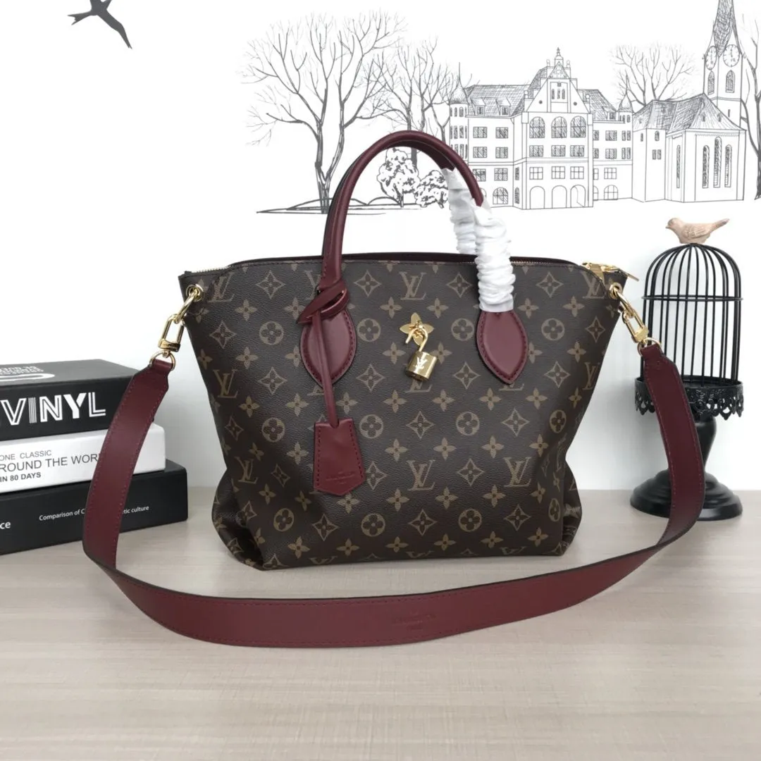 FLOWER ZIPPED TOTE MM