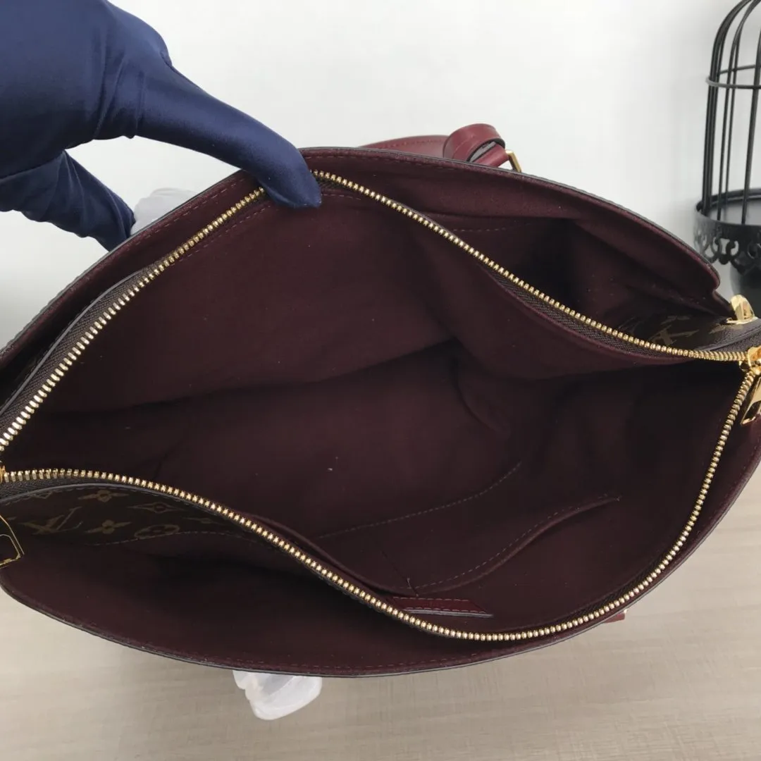 FLOWER ZIPPED TOTE MM