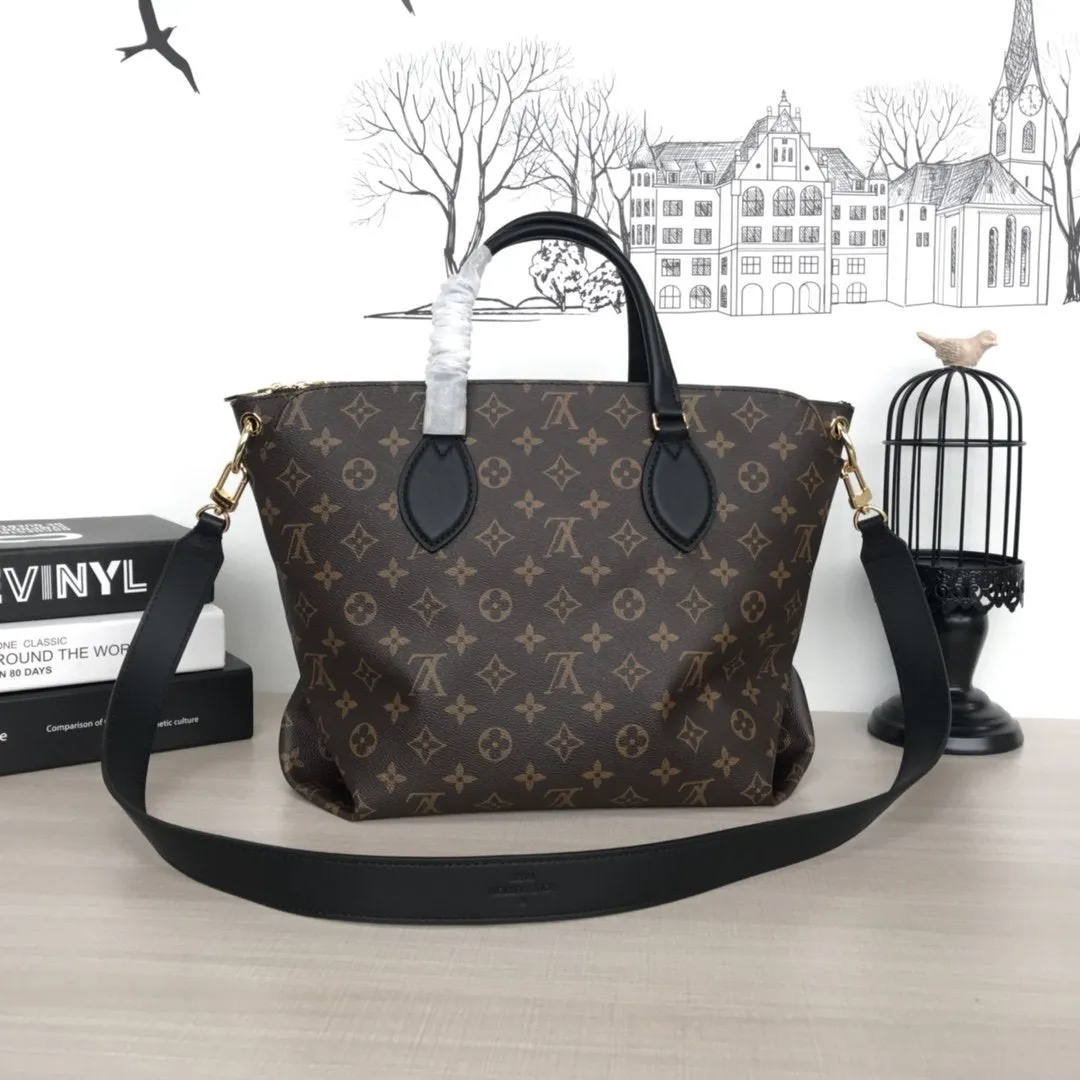 FLOWER ZIPPED TOTE MM