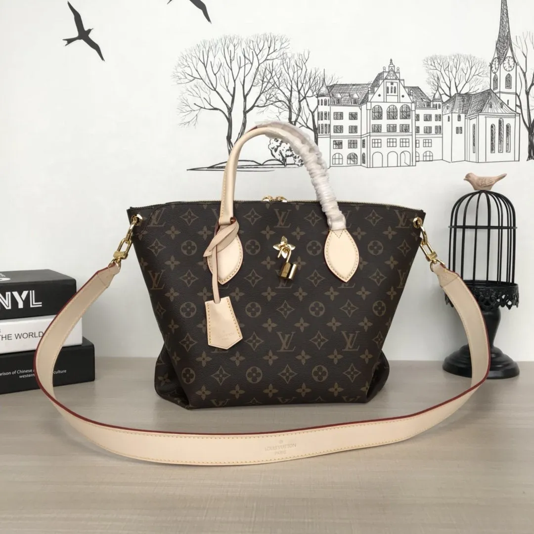 FLOWER ZIPPED TOTE MM