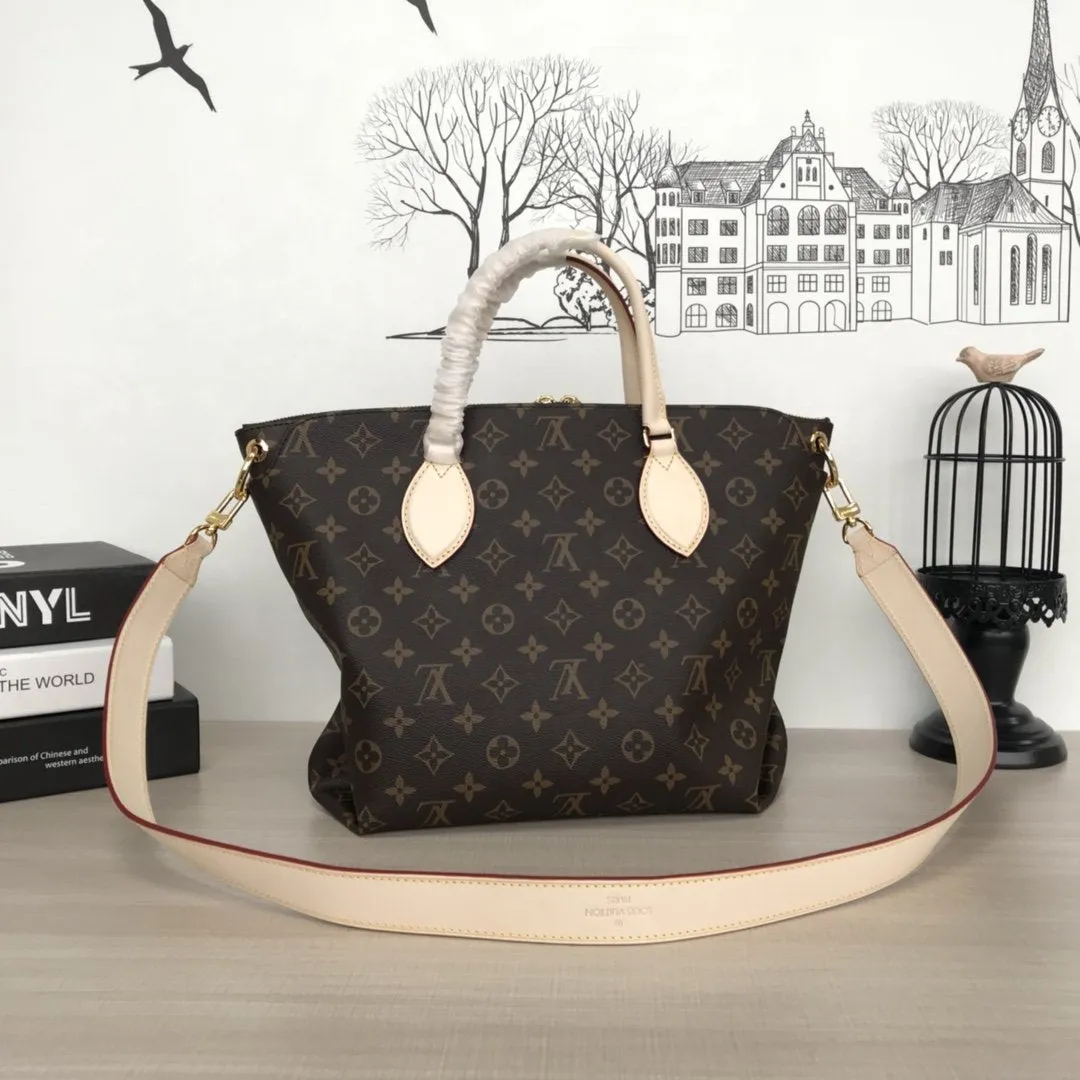 FLOWER ZIPPED TOTE MM