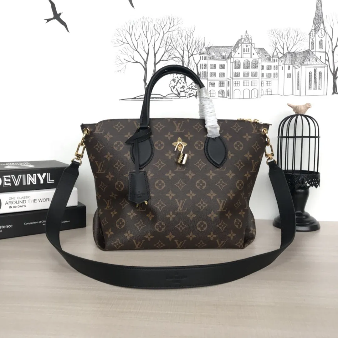 FLOWER ZIPPED TOTE MM