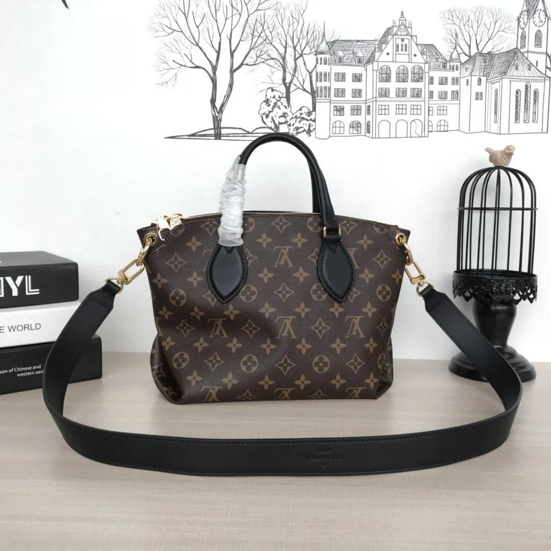FLOWER ZIPPED TOTE PM