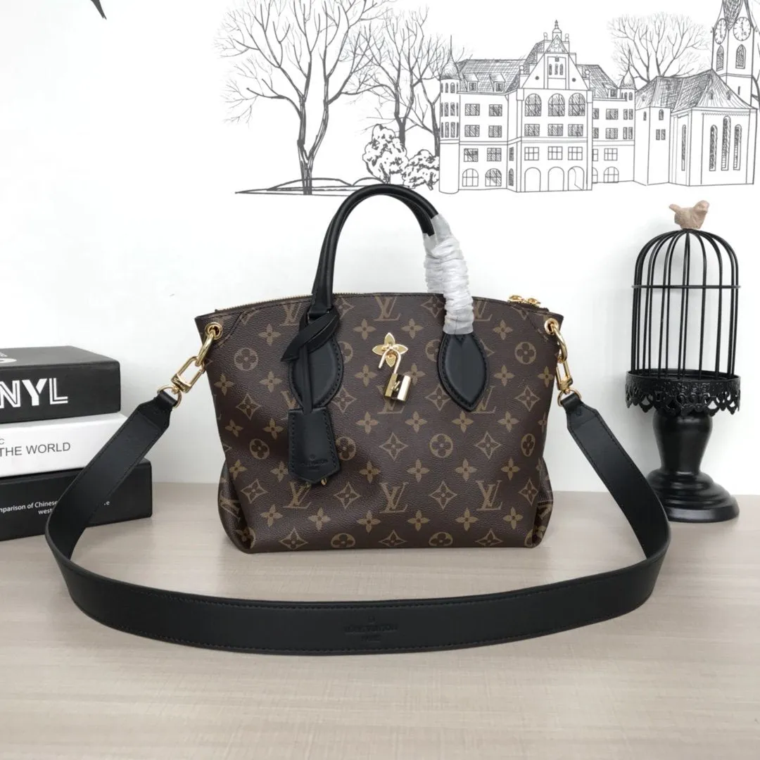 FLOWER ZIPPED TOTE PM