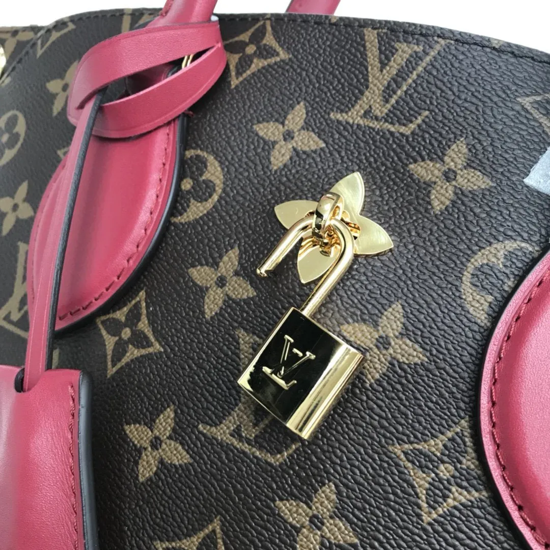 FLOWER ZIPPED TOTE PM