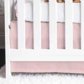 Highland Cow Solid Pink Crib Skirt