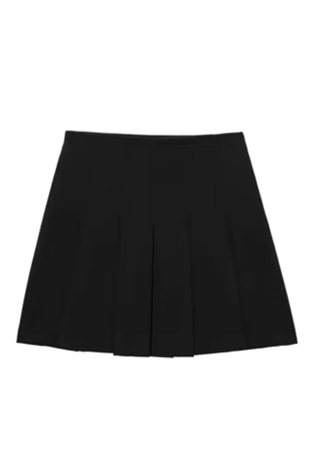 'Jackie' Wide Pleated Mini Skirt