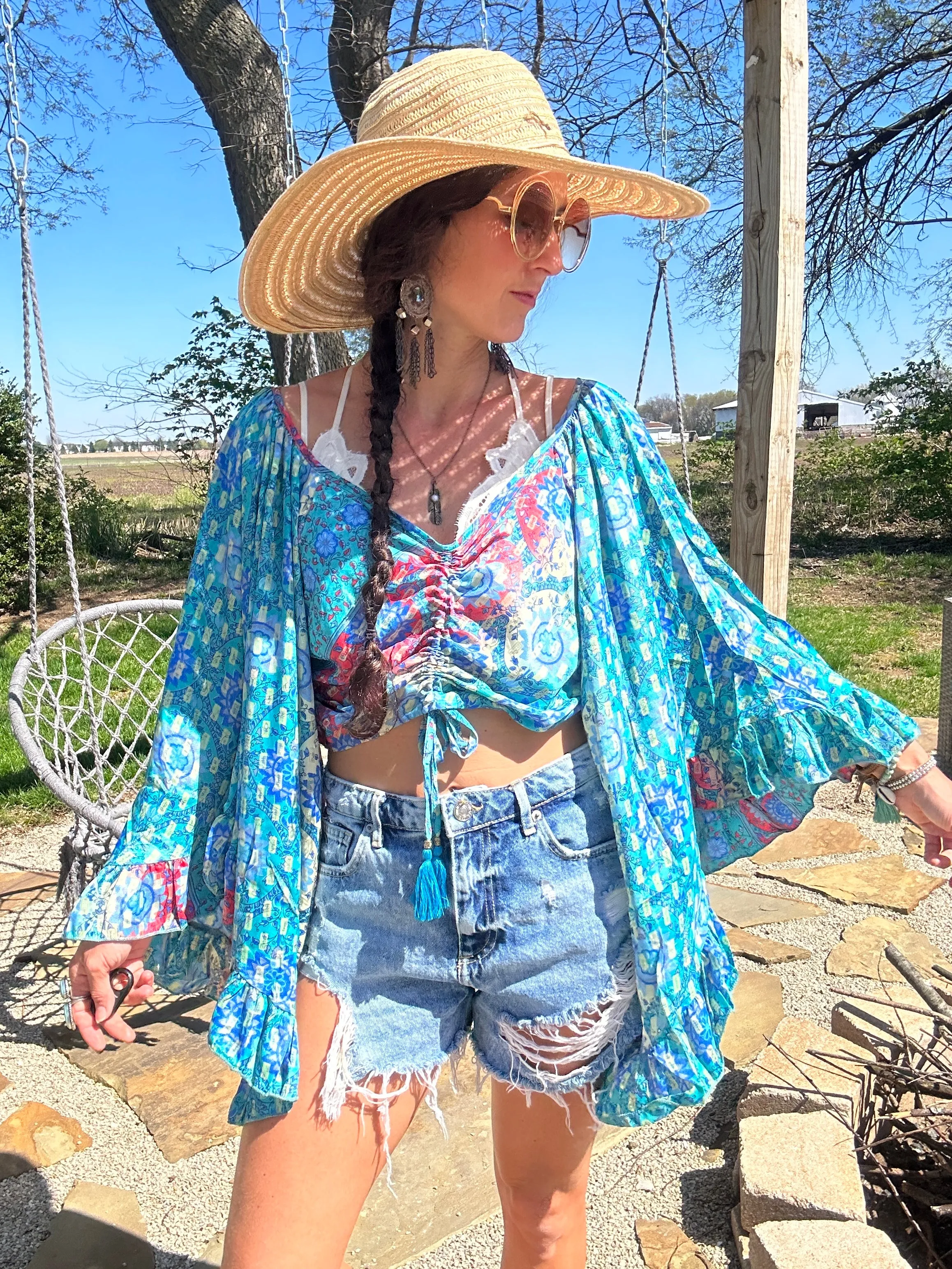 Kauai Getaway Cinch Top - Bailey
