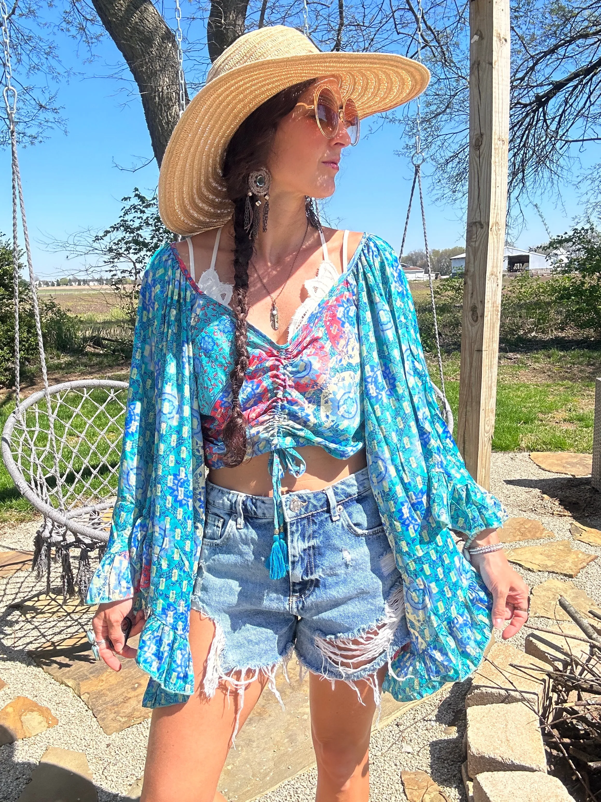Kauai Getaway Cinch Top - Bailey
