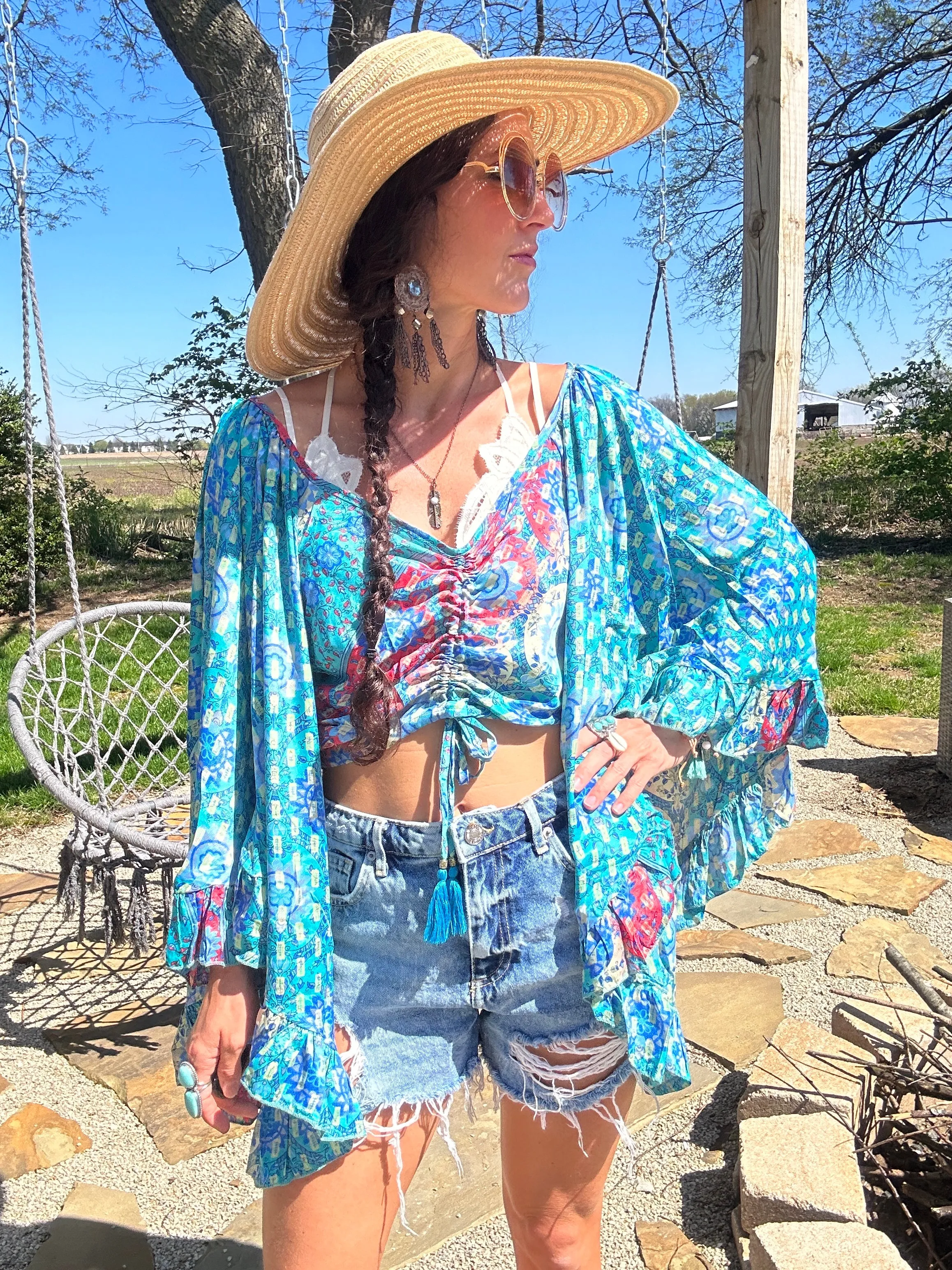 Kauai Getaway Cinch Top - Bailey