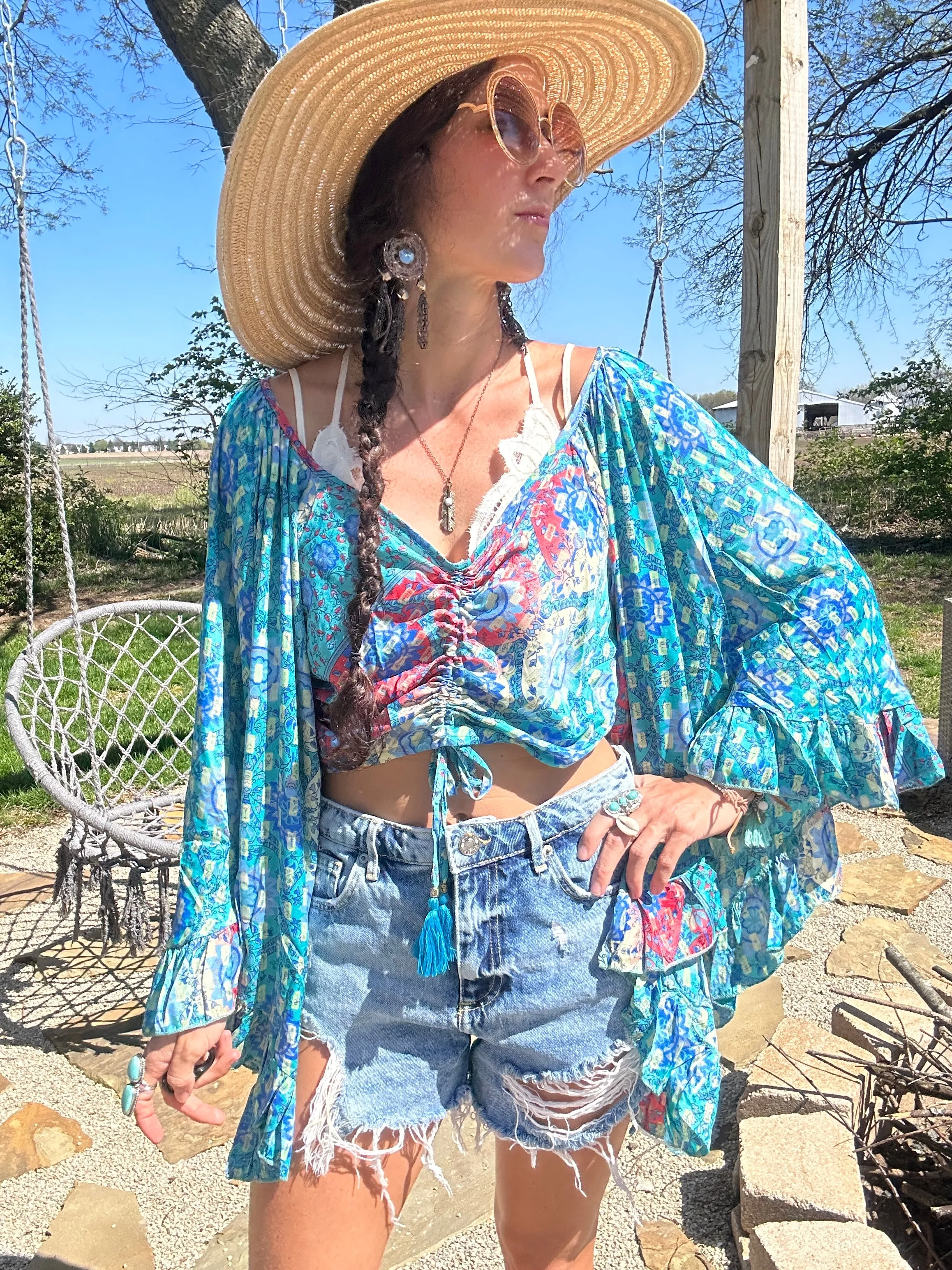 Kauai Getaway Cinch Top - Bailey