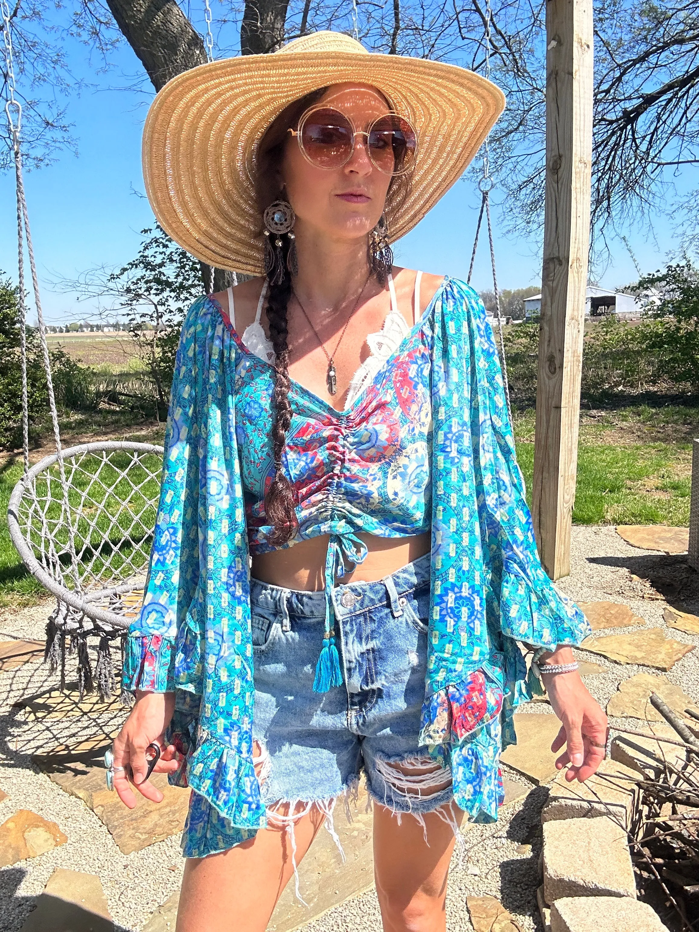 Kauai Getaway Cinch Top - Bailey