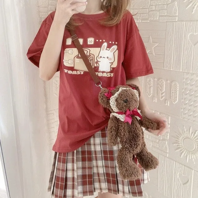 Kawaii Cute Bunny Graphic T-Shirt