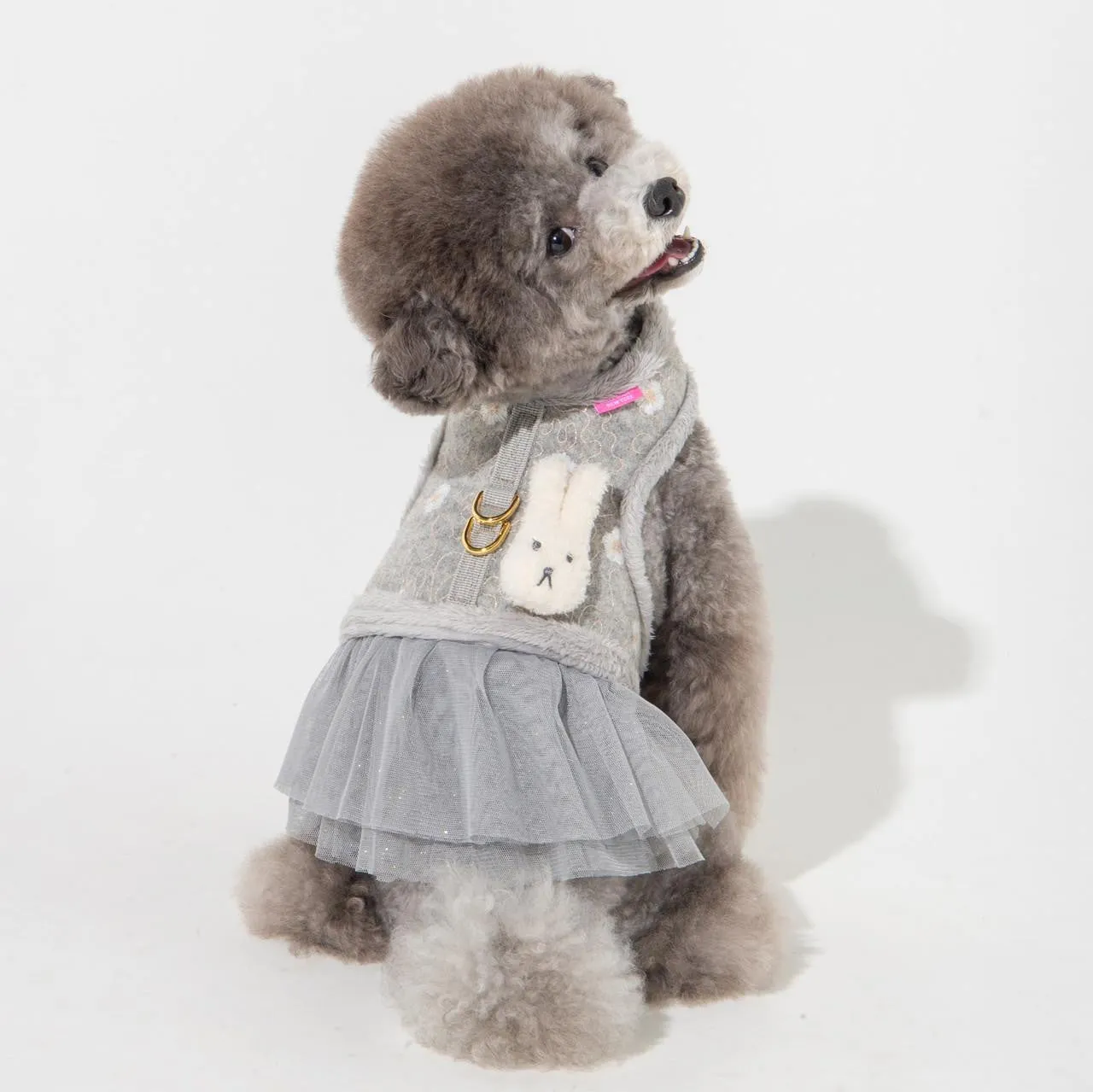lidia harness dress - grey