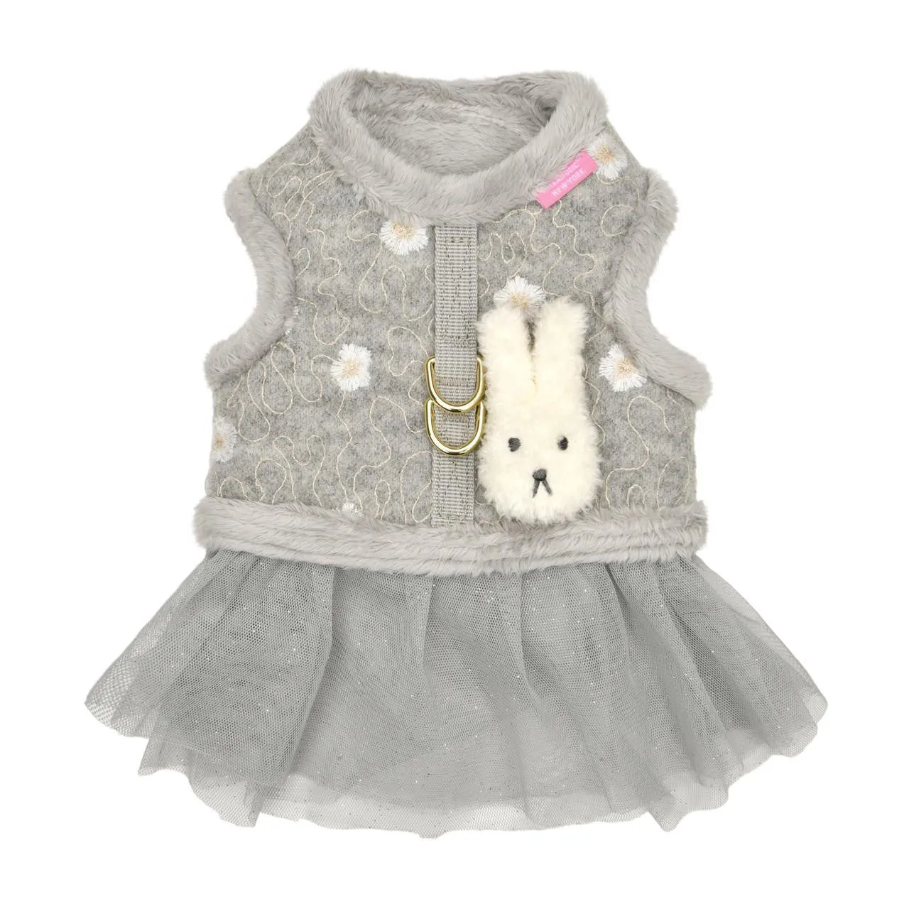 lidia harness dress - grey