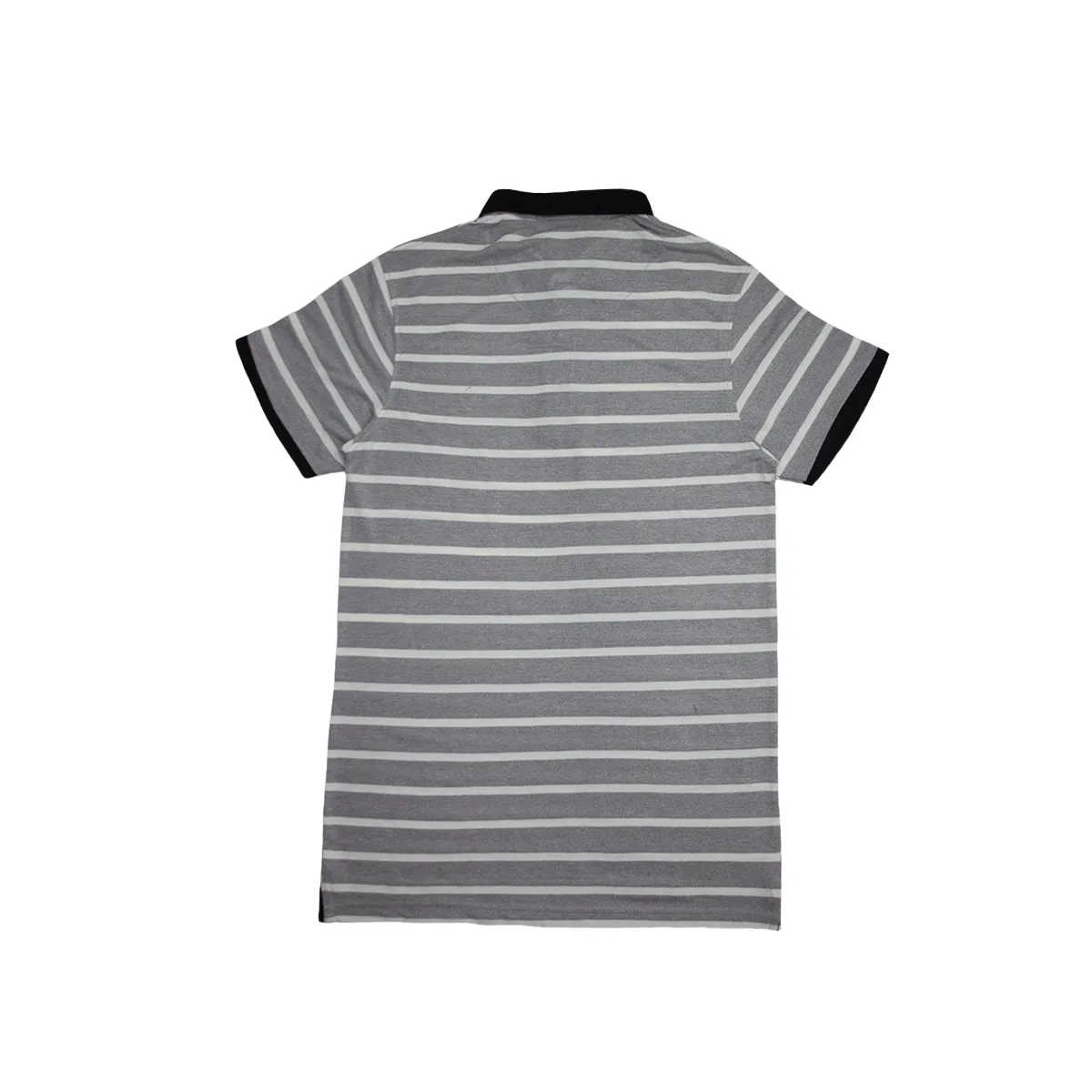 MENS ORGANIC STRIPED COLAR TSHIRT