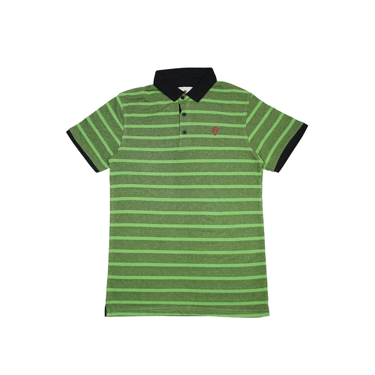 MENS ORGANIC STRIPED COLAR TSHIRT