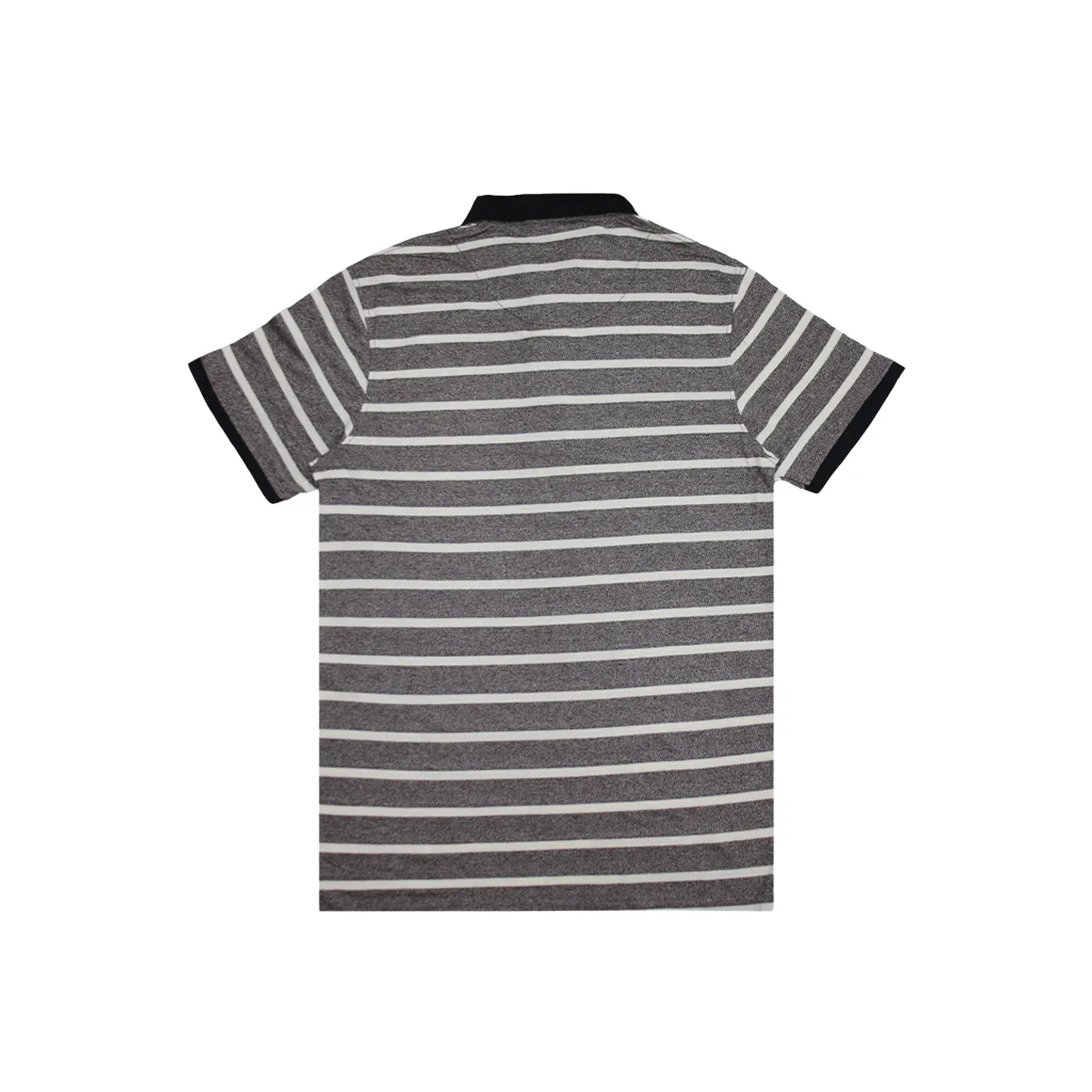 MENS ORGANIC STRIPED COLAR TSHIRT