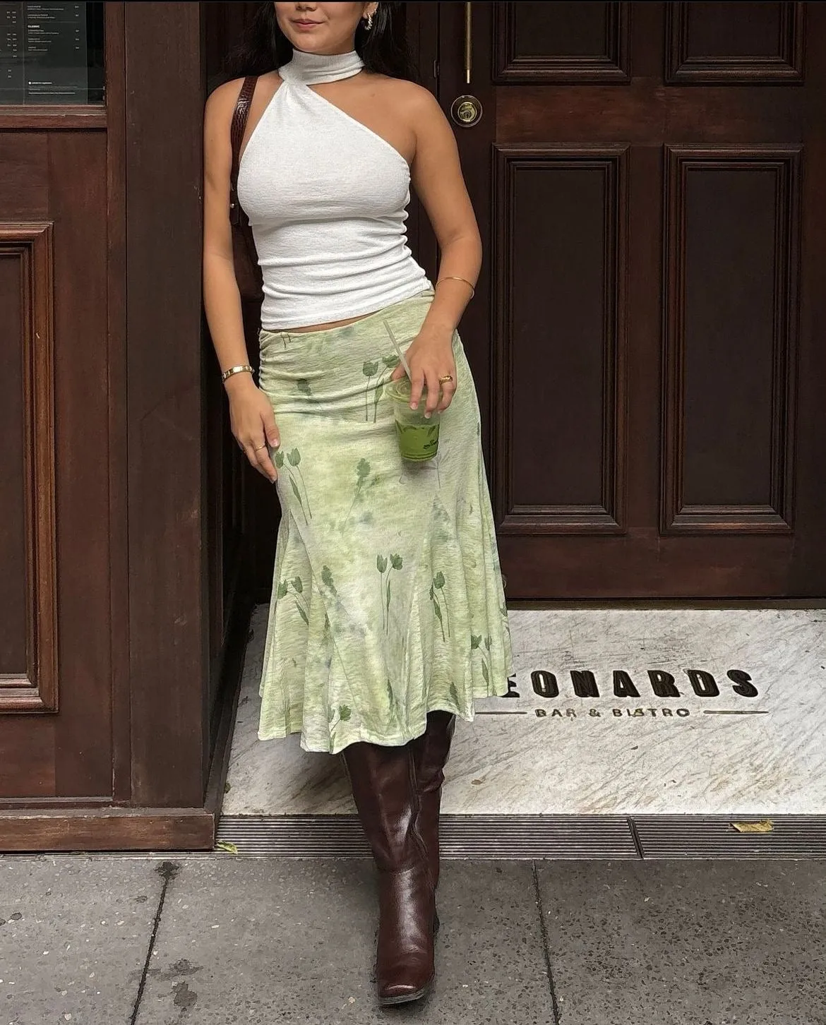 Reece Low Waist Midi Skirt