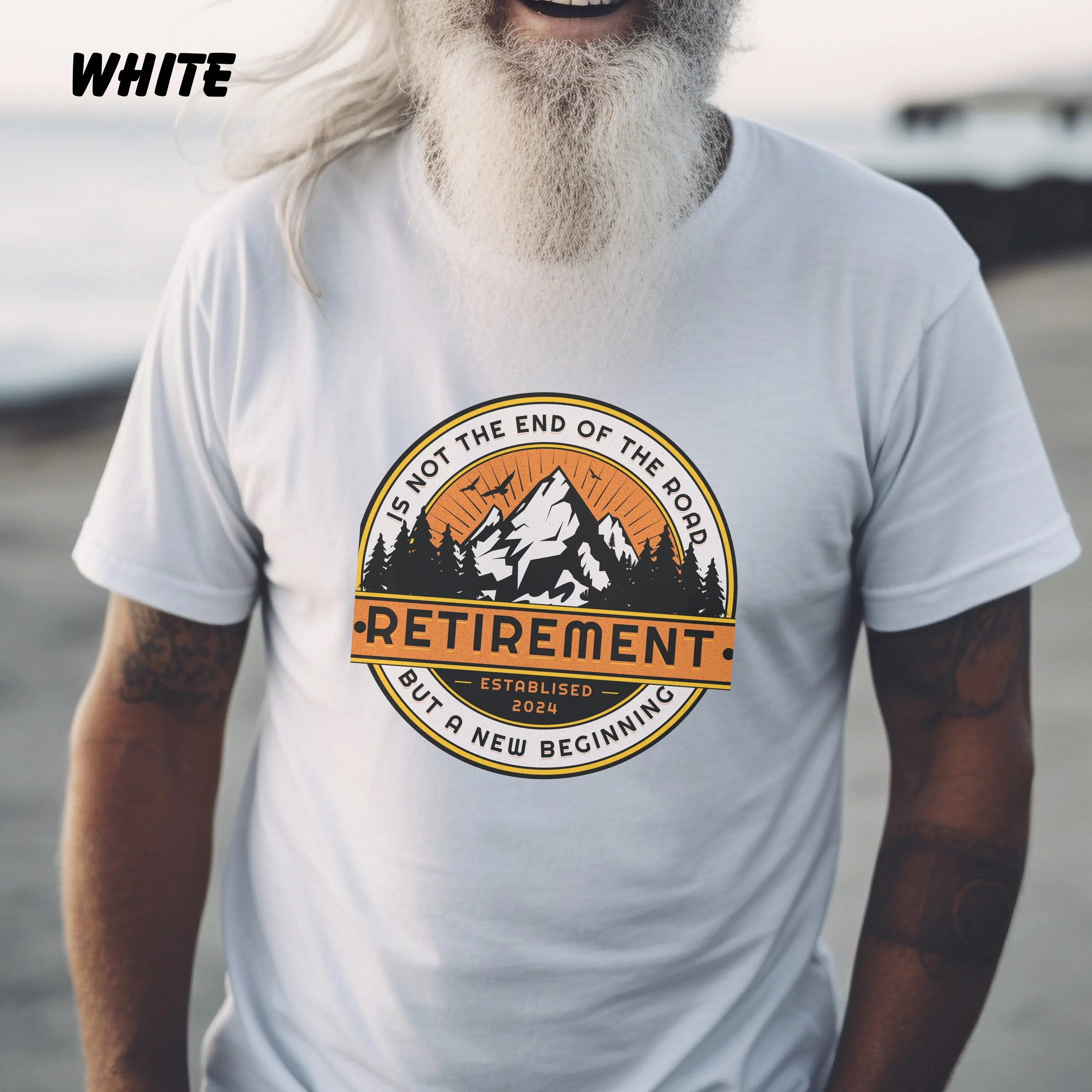 Retirement Not End Of Road But A New Beginning, Retirement Shirt, Retirement Gift For Man, Retired 2024 Shirt, Retired Est 2024