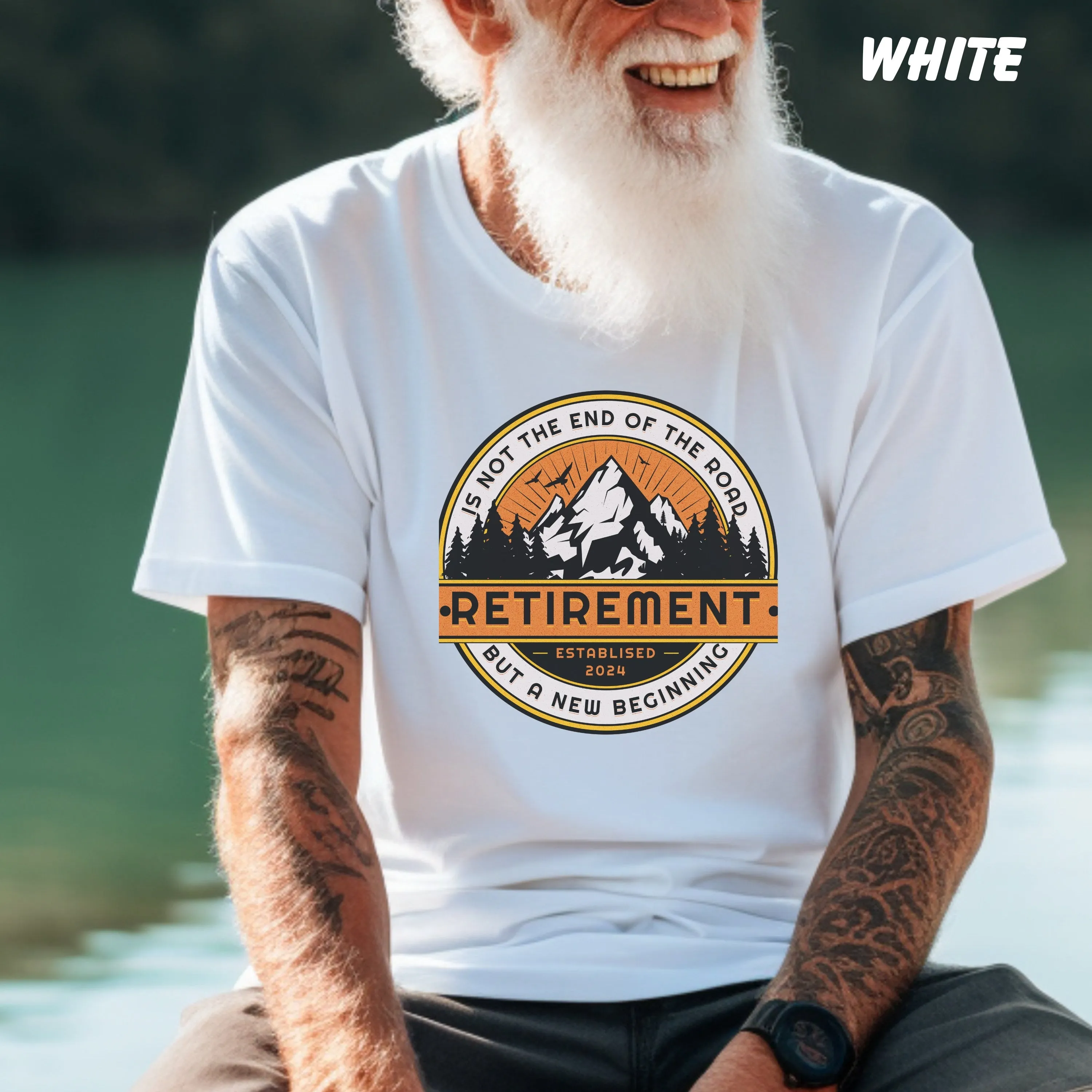Retirement Not End Of Road But A New Beginning, Retirement Shirt, Retirement Gift For Man, Retired 2024 Shirt, Retired Est 2024