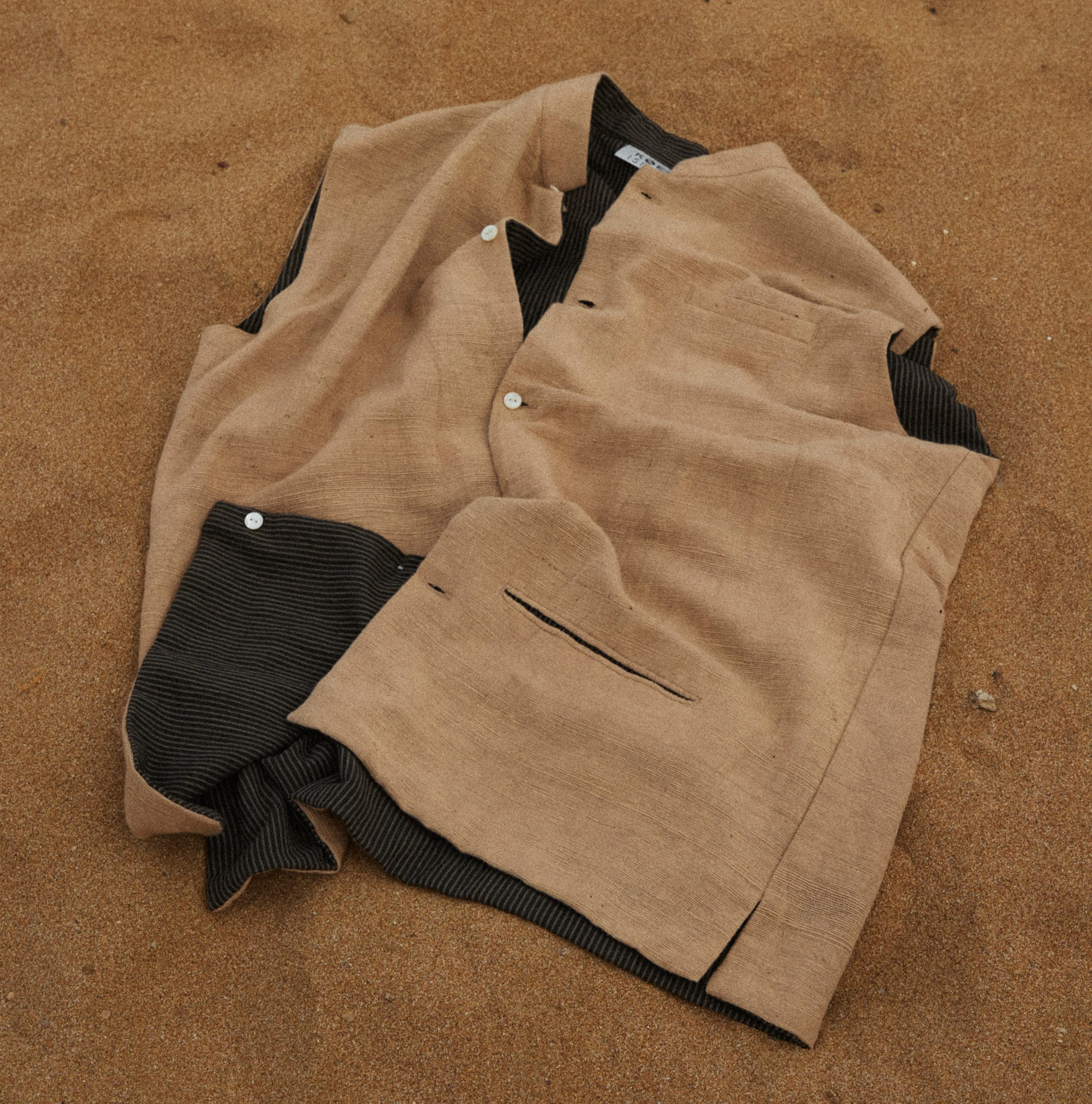 Sand Cotton Waistcoat