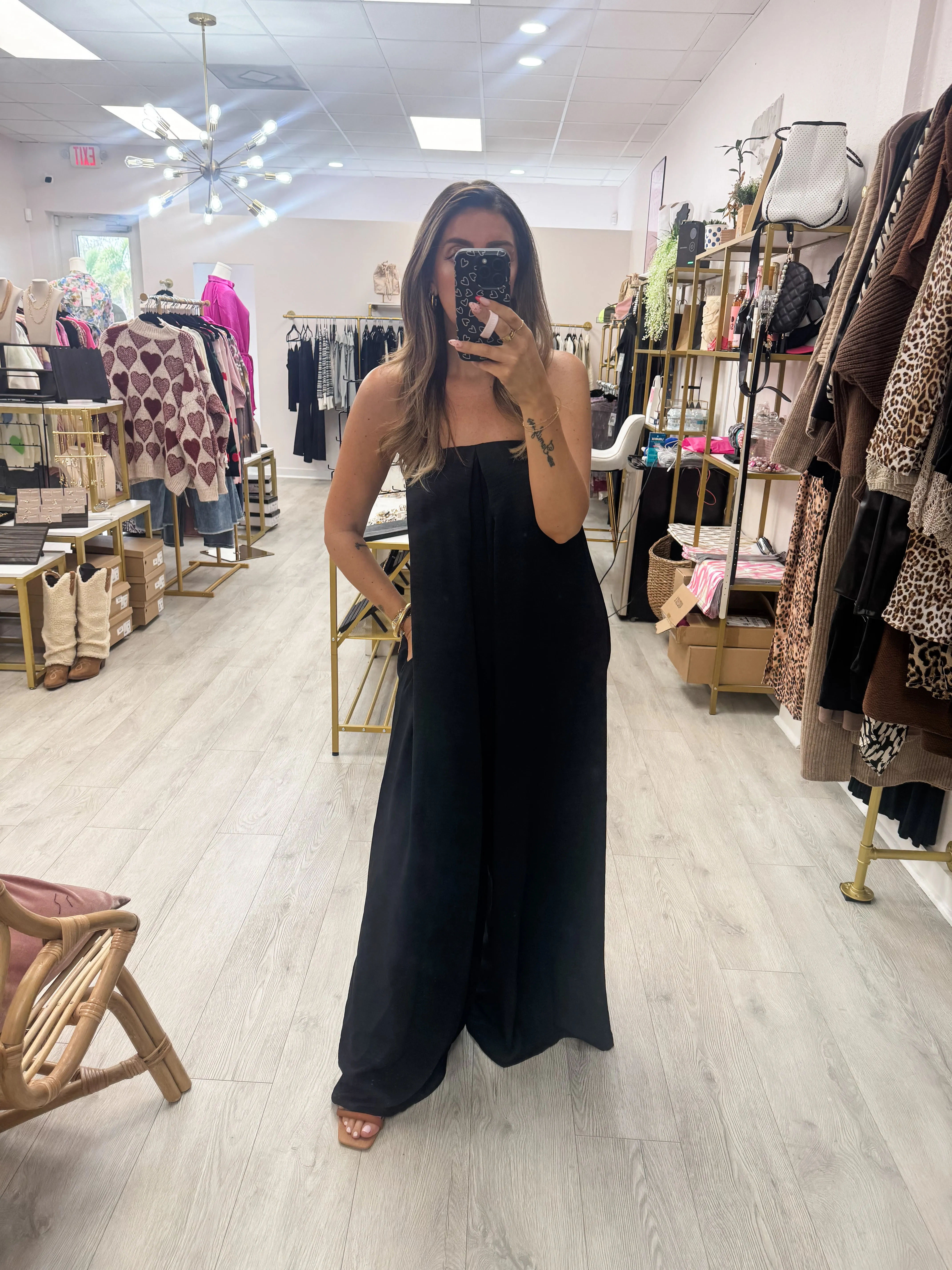 Strapless Flowy Jumpsuit