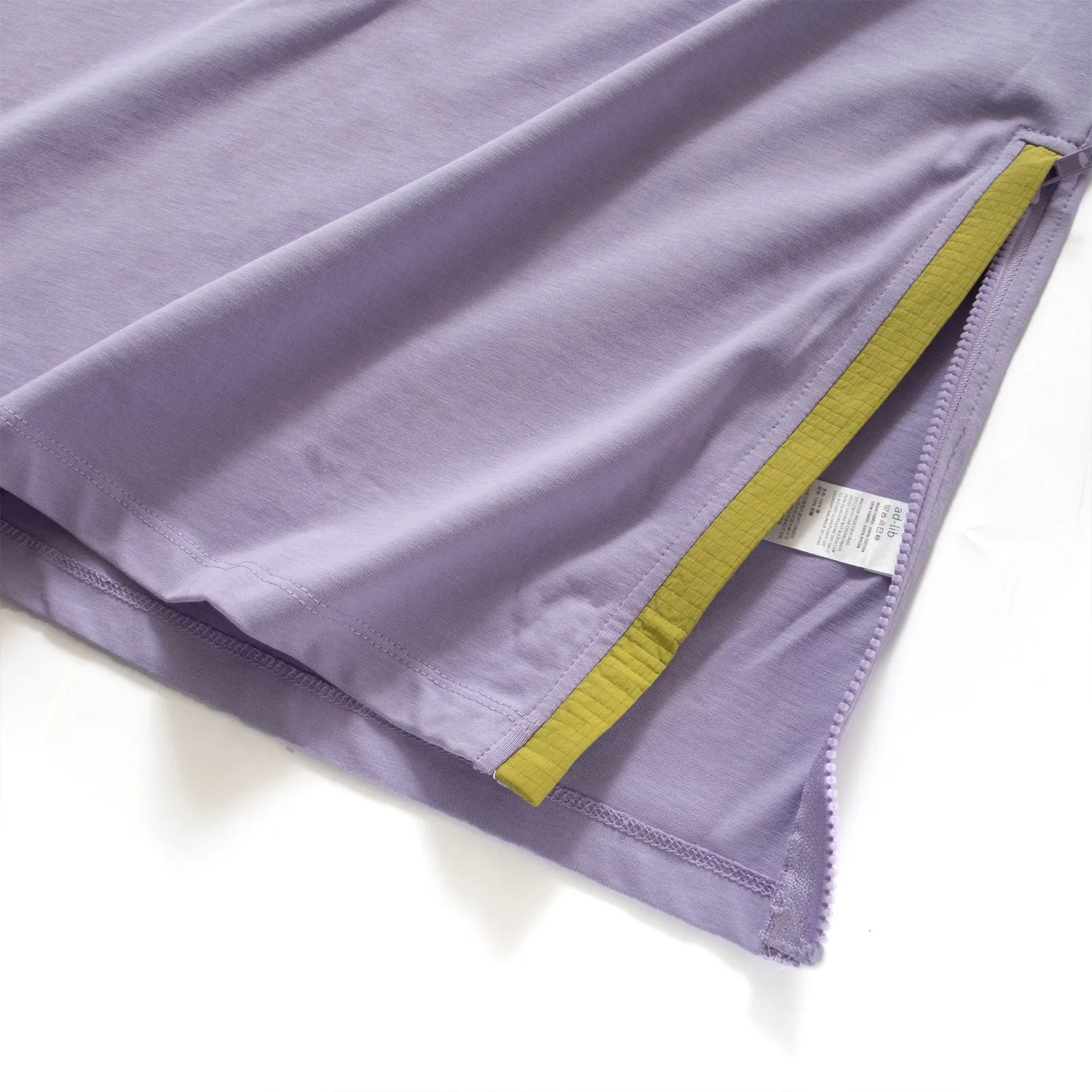 (TP1384) Zipped Hem Tee