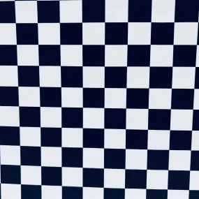 UV  Black & White Checkered Spandex Fabric
